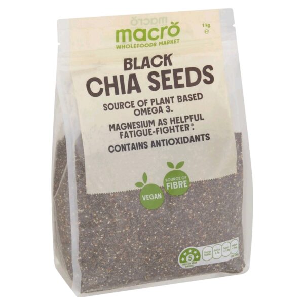 Macro Black Chia Seeds - Hạt Chia Đen 350g - Image 2