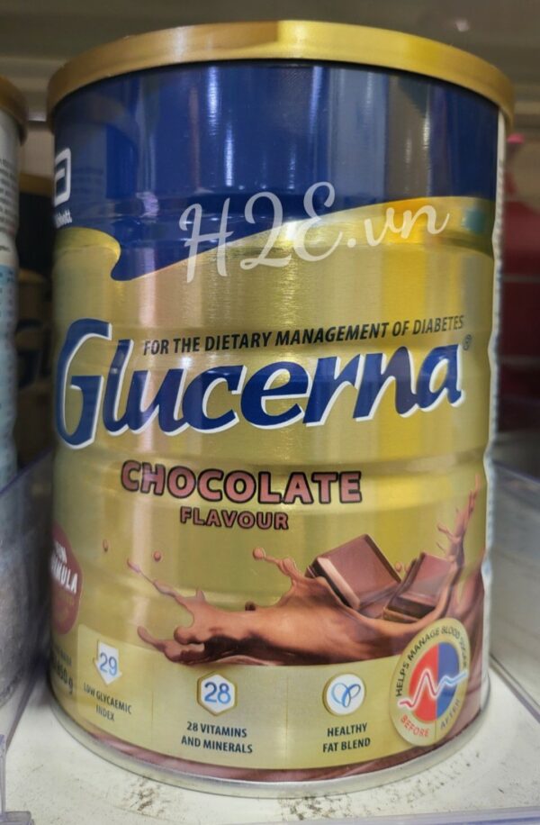 Glucerna Chocolate - Sữa Cho Người Tiểu Đường Vị Socola 850g - Image 2