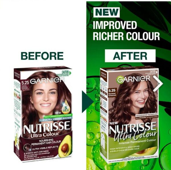 Thuốc nhuộm tóc Nâu socola Garnier Nutrisse 5.25 - Image 2