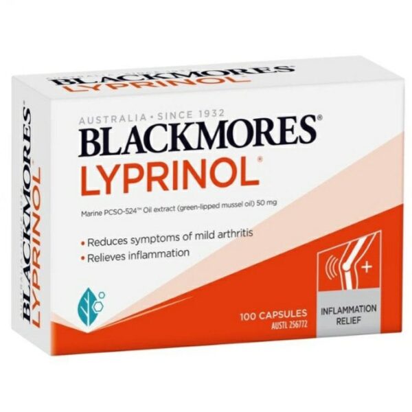 Viên uống hỗ trợ giảm đau xương khớp Blackmores Lyprinol của Úc 100 viên - Image 2