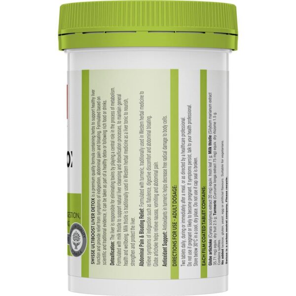 Swisse Liver Detox - Viên Uống Thải Độc Và Bổ Gan 120 Viên - Image 2