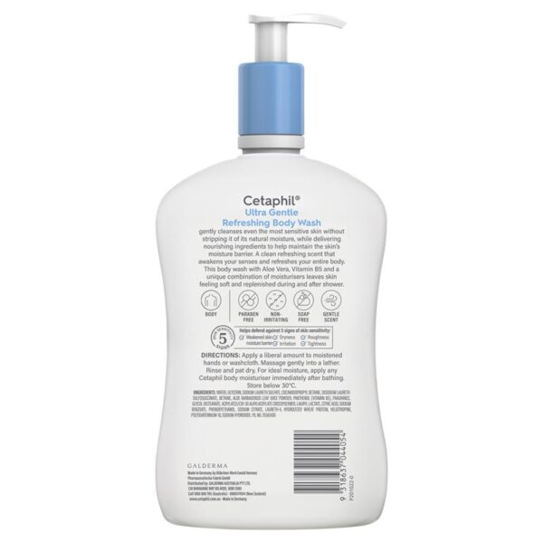 Sữa Tắm Cetaphil Ultra Gentle Refreshing Body Wash 1L - Image 2