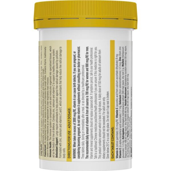 Viên Uống Hỗ Trợ Thải Độc Phổi Swisse Ultiboost Lung Support Của Úc 90 Viên - Image 3