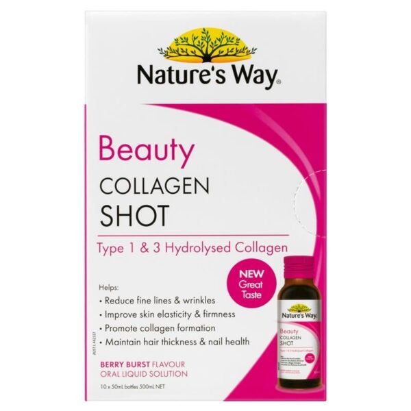 Nature’s Way Beauty Collagen Shot Dạng Nước  Hộp 10 chai x 50ml - Image 2