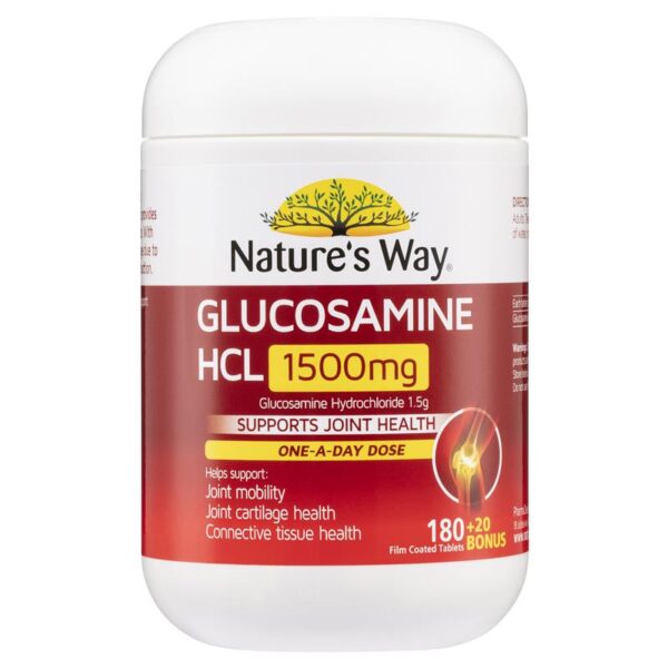 Viên uống Nature’s Way Glucosamine HCL 1500mg của Úc 200 viên