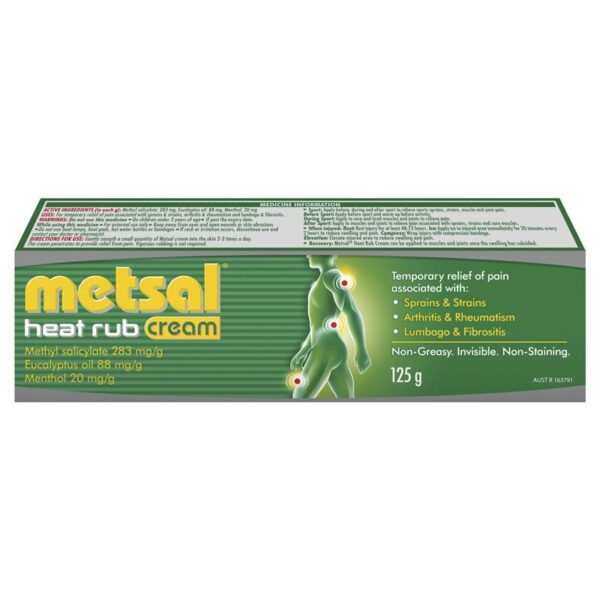 Metsal Heat Rub - Dầu Nóng Giảm Đau Tuýp 125g - Image 2