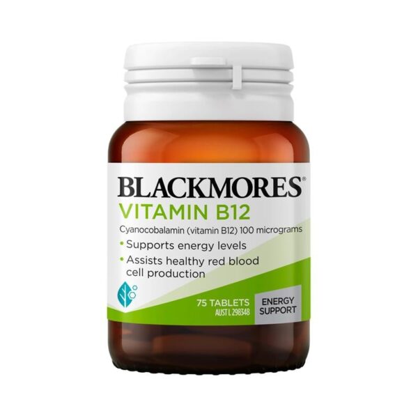 Viên uống bổ sung Vitamin B12 Blackmores Vitamin B12 của Úc 75 viên