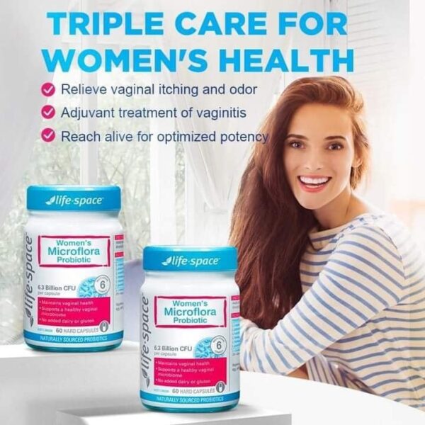 Men vi sinh cho nữ giới Life Space Urogen Probiotic For Women của Úc 40 viên - Image 2