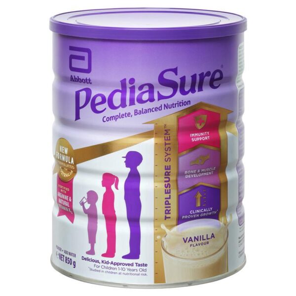 Sữa cho trẻ từ 1-10 tuổi Abbott PediaSure Vị VANI của Úc hộp 850g - Image 2