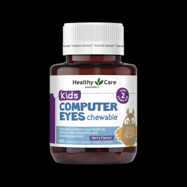 Viên nhai hỗ trợ mắt sáng cho bé Healthy Care Kids Computer Eyes của Úc 60 viên - Image 2