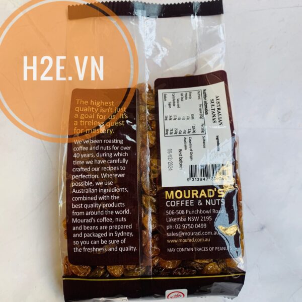 MOURAD'S RAISINS - Nho Khô Vàng Gói 500g - Image 3