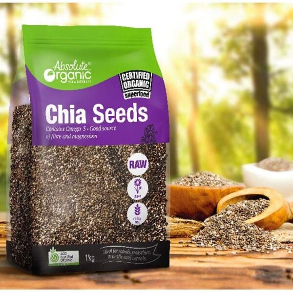 Absolute Organic Black Chia Seeds - Hạt Chia Gói 1kg - Image 3