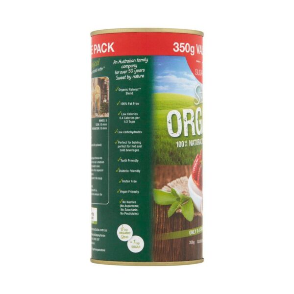 Đường cỏ ngọt ăn kiêng hữu cơ Úc Earthia Stevia 100% Organic Sweetener 350g - Image 3