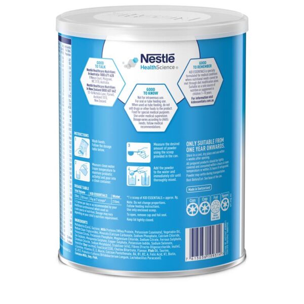 Sữa hương vani Nestlé Kid Essentials 850g của Úc cho bé từ 1-10 tuổi - Image 2