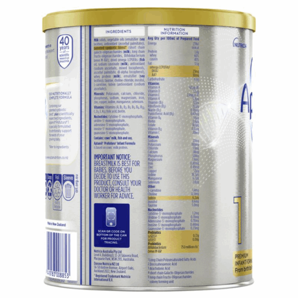 Sữa công thức số 1 Aptamil Profutura Synbiotic+ Stage 1 Infant Formula 900g của Úc cho bé từ 0-6 tháng tuổi - Image 2