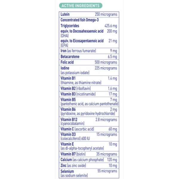 Vitamin cho phụ nữ sau sinh và cho con bú Elevit Breastfeeding của Úc 60 viên - Image 3