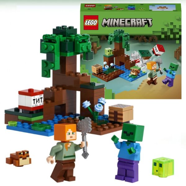 Bộ xếp hình Lego Minecraft cuộc phiêu lưu đầm lầy 21240 - Image 2