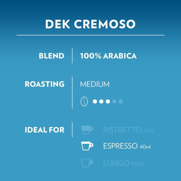 Cafe viên nén Lavazza A Modo Mio Decaf Lavazza DEK 100% Arabica - hộp 16 viên - Image 2