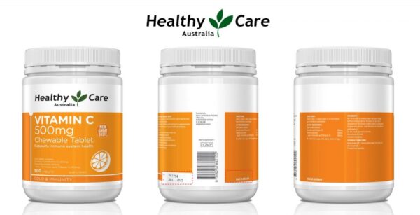 Healthy Care Vitamin C 500mg - Viên Nhai Vitamin C 500 Viên - Image 2