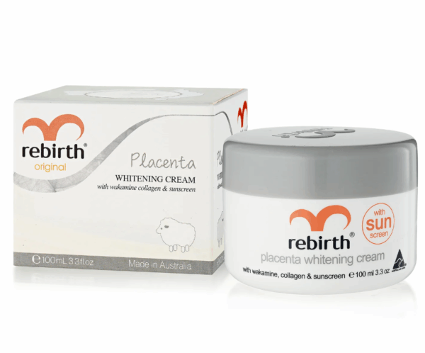 Kem nhau thai cừu trắng da chống nắng Rebirth Placenta Whitening Cream  100ml - Image 2
