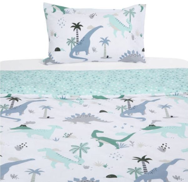 Bộ vỏ chăn gối cho trẻ Dino Jungle Reversible - Image 2