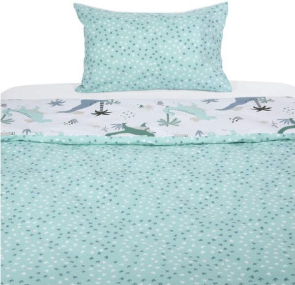 Bộ vỏ chăn gối cho trẻ Dino Jungle Reversible - Image 3