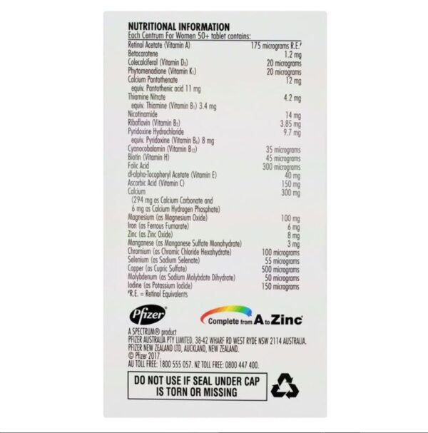 Centrum for Women 50+ lọ 90v - Image 2