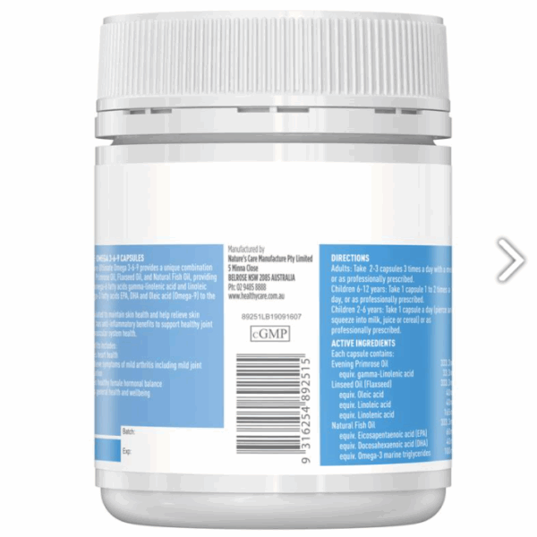 Healthy Care Omega 3-6-9 - Viên Uống Bổ Sung Omega 3-6-9 200 Viên - Image 3