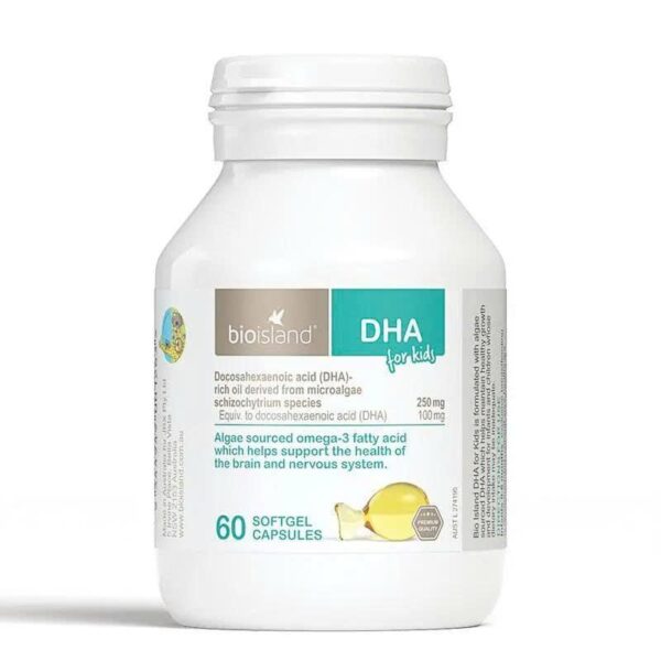 Bio Island DHA For Kids - DHA Bổ Não Trẻ Em 60 Viên
