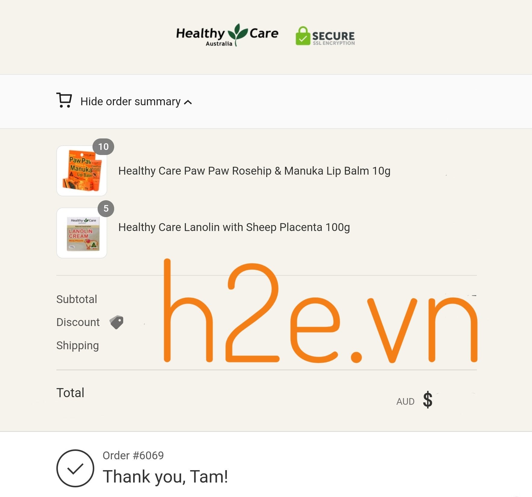 Kem nhau thai cừu Healthy Care Lanolin Sheep Placenta của Úc 100g - Image 5