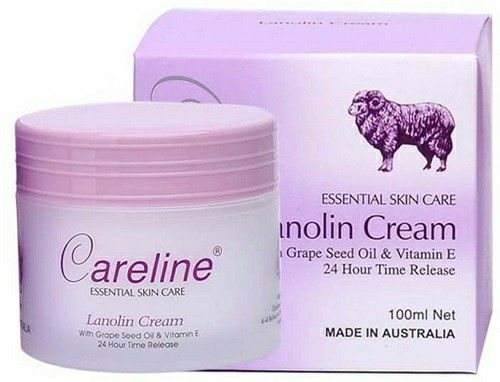 Kem Cừu Với Tinh Chất Hạt Nho Careline Lanolin Cream With Grape Seed Oil & Vitamin E Lọ 100g