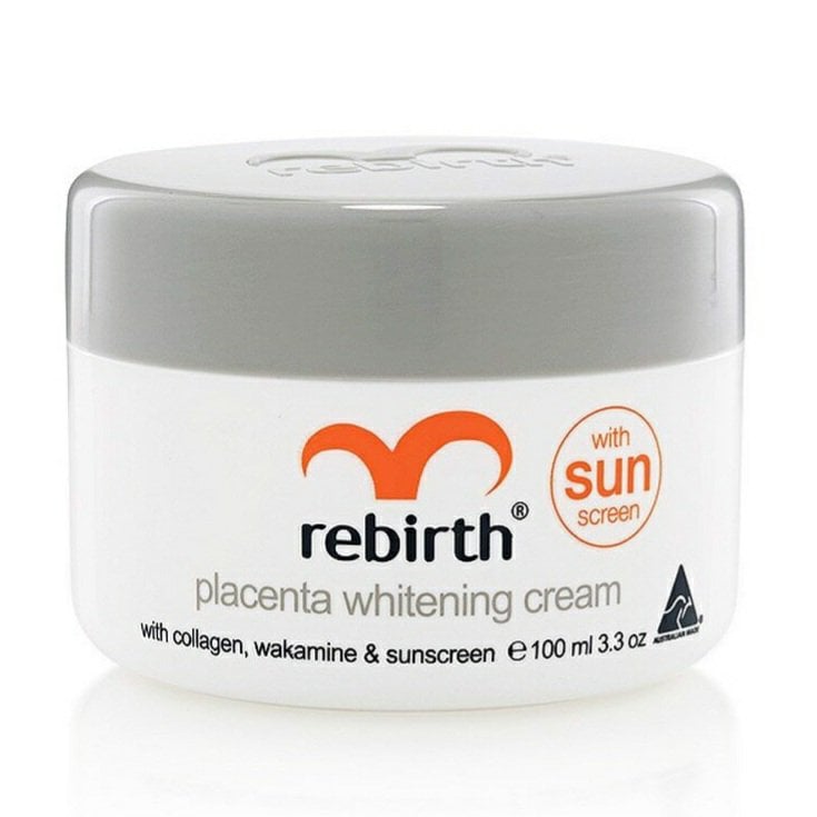 Kem nhau thai cừu trắng da chống nắng Rebirth Placenta Whitening Cream 100ml