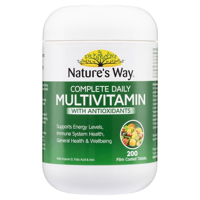 Viên uống vitamin tổng hợp tảo biển Nature’s Way Complete Daily Multivitamin của Úc 200 viên