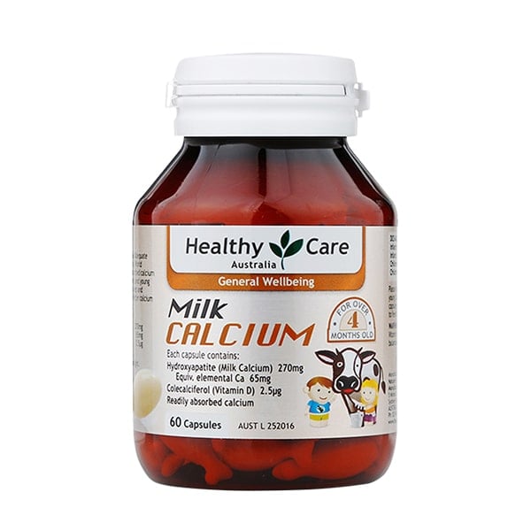 Viên sữa canxi Healthy Care Kids Milk Calcium cho trẻ trên 4 tháng tuổi của Úc 60 viên - Image 5