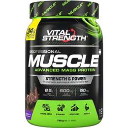 Vital Strength Muscle Advanced Mass Protein - Bột Protein tăng cơ Vị vani Lọ 720g - Image 2