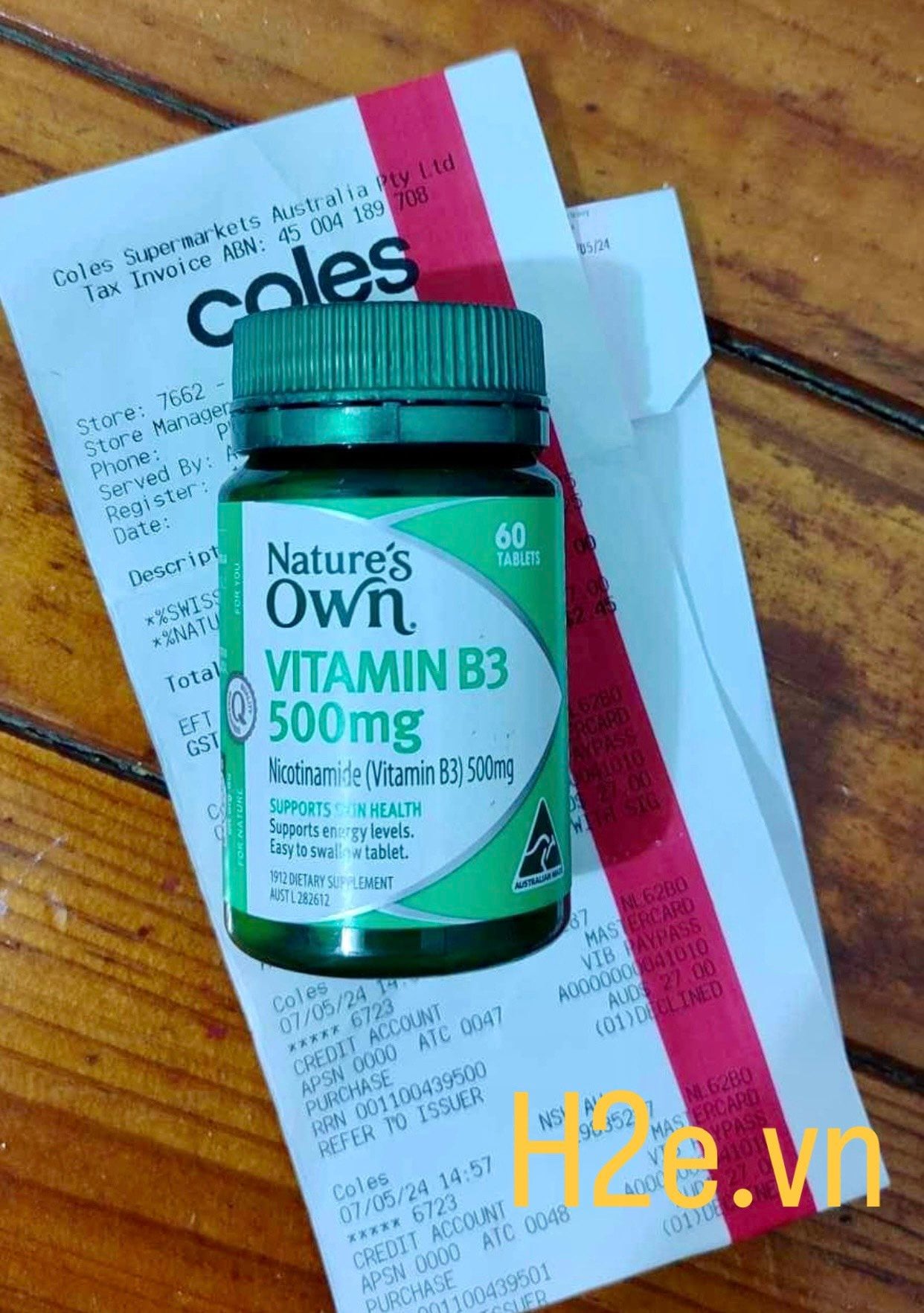 Viên uống bổ sung vitamin B3 Nature's Own Vitamin B3 500mg của Úc 60 viên - Image 5