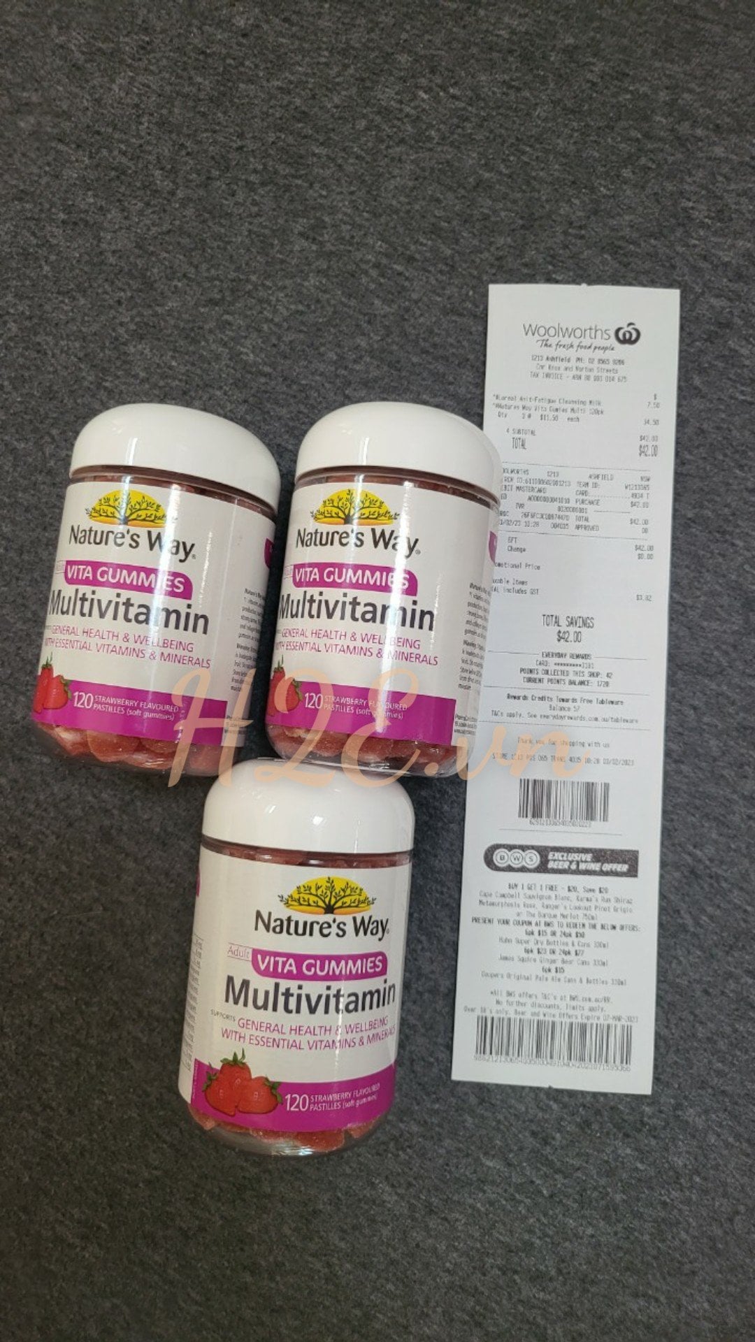 Kẹo dẻo bổ sung vitamin tổng hợp cho người lớn Nature's Way Adult Vita Gummies Multivitamin của Úc 120 viên - Image 4