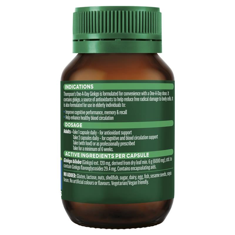 Viên Uống Bổ Não Thompson's One A Day Ginkgo 6000mg 60 viên - Image 3
