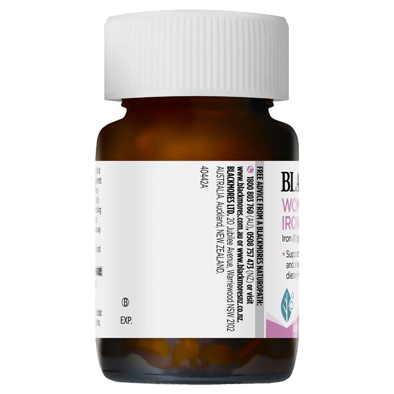 Viên uống hỗ trợ bổ sung sắt cho bà bầu Blackmores Women's Premium Iron của Úc 30 viên - Image 3