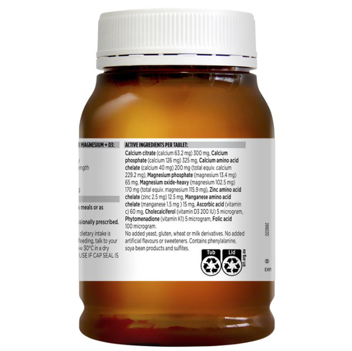 Hỗ trợ bổ sung Canxi Magie D3 Blackmores Total Calcium Magnesium + D3 của Úc 200 viên - Image 3