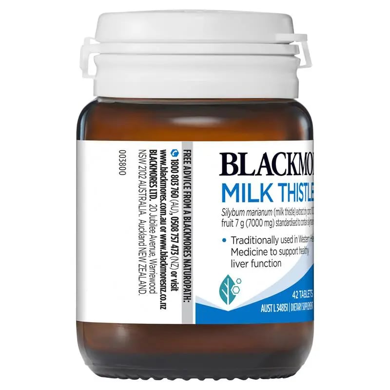 Hỗ trợ bổ gan và giải độc gan Blackmores Milk Thistle của Úc 42 viên - Image 3