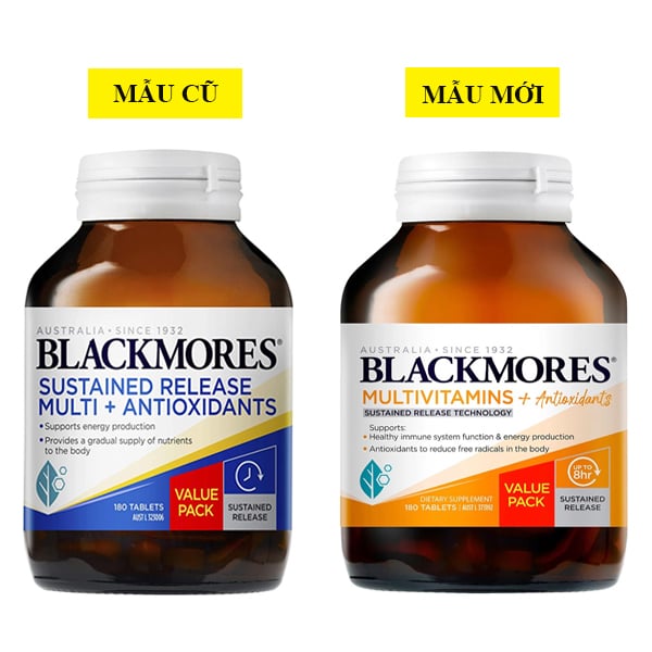 Vitamin tổng hợp hỗ trợ chống oxy hóa Blackmores Multivitamins + Antioxidants Sustained Release của Úc 180 viên - Image 3