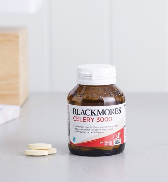Viên uống hỗ trợ cải thiện gout Blackmores Celery 3000 của Úc 50 viên - Image 2