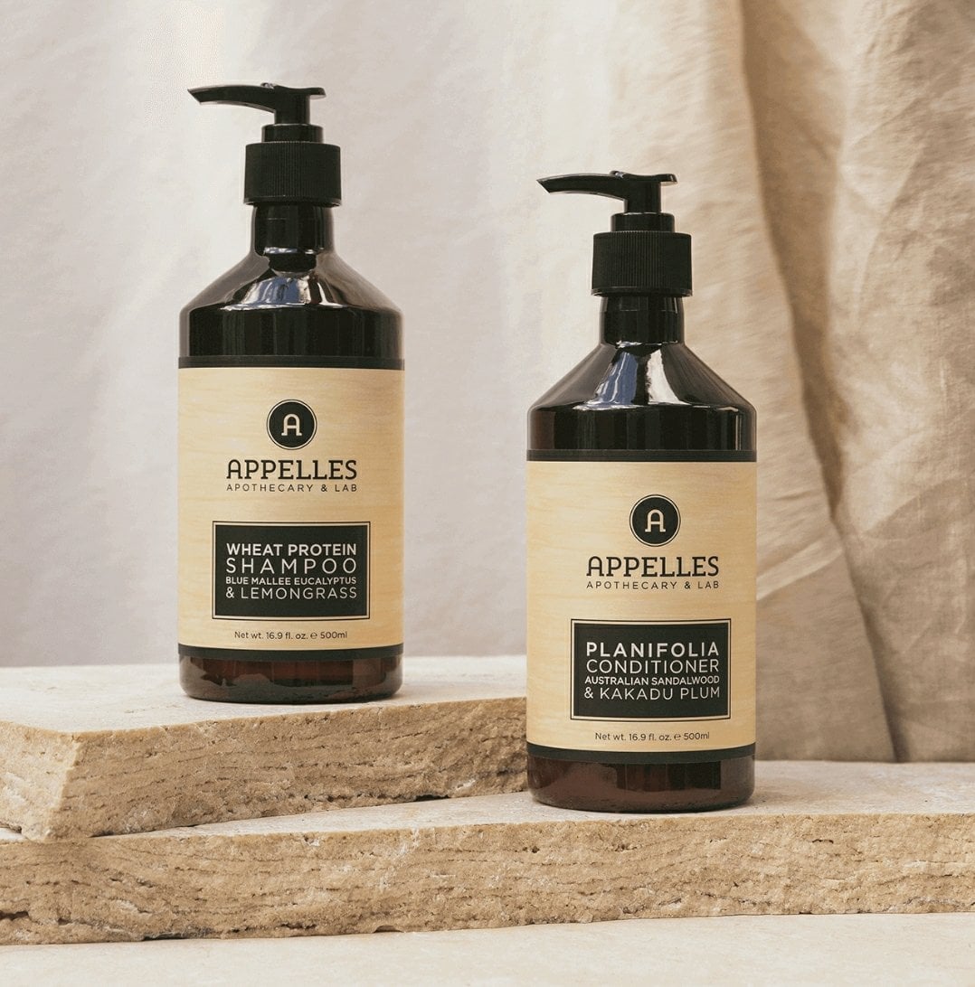 Set dầu gội xả Appelles Wheat Protein Shampoo và Planifolia Conditioner Chai 500ml - Image 2