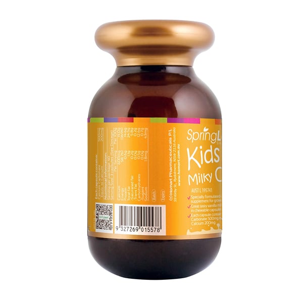 Viên nhai bổ sung canxi cho bé Spring Leaf Kids Mega Milky Calcium của Úc 120 viên - Image 3