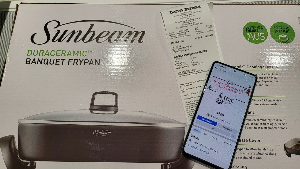 Nồi chiên lẩu điện Sunbeam lòng chảo tráng sứ cao cấp - Image 4