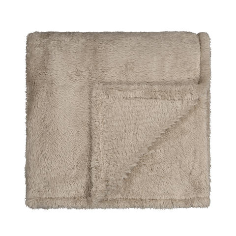 Chăn lông Anko màu Nâu kem - Image 3