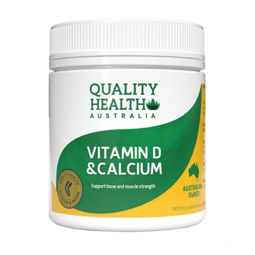 Viên Uống Bổ Sung Canxi + Vitamin D Quality Health Australia Calcium của Úc 300 viên - Image 2