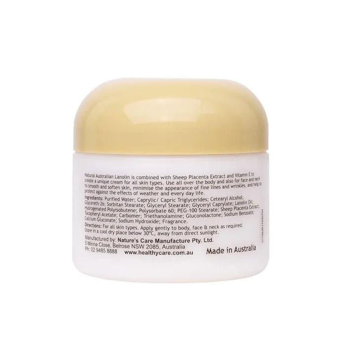 Kem nhau thai cừu Healthy Care Lanolin Sheep Placenta của Úc 100g - Image 4