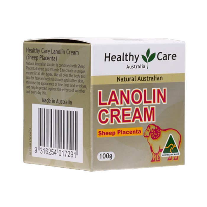 Kem nhau thai cừu Healthy Care Lanolin Sheep Placenta của Úc 100g - Image 2